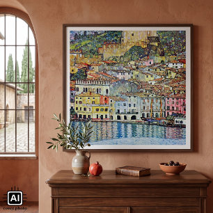 Affiches Malcesine sur le lac de Garde par Gustav Klimt