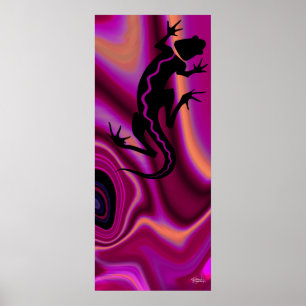 Affiches Malibu Salamander Imprimer (violet/magenta)