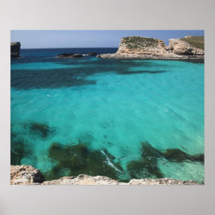 Affiches Malte, île de Comino, Lagon Bleu