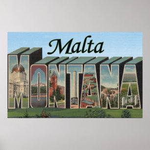 Affiches Malte, lettre ScenesMalta, la TA de MontanaLarge