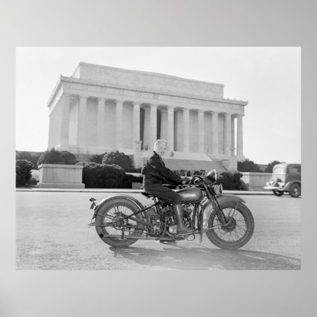 Affiches Mama moto vintage des années 1930 (Devant)