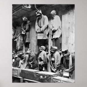 Affiches Mamans des catacombes à Palerme, Italie