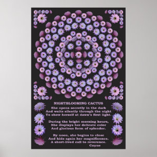 AFFICHES MANDALA 3 AVEC POÈME