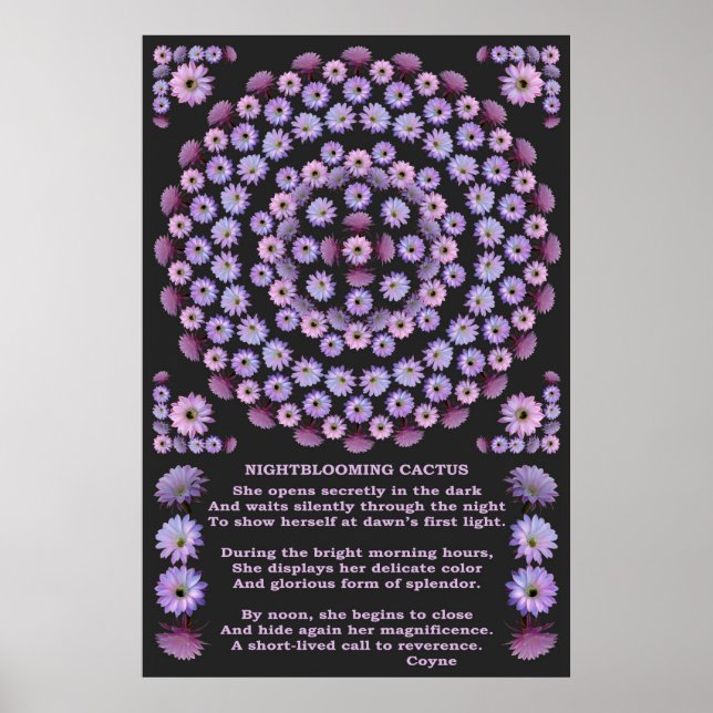 AFFICHES MANDALA 3 AVEC POÈME (Devant)