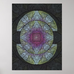 Affiches Mandala de la Bloom Sacrée