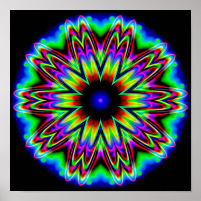 Affiches Mandala de la galaxie Sombrero (Devant)