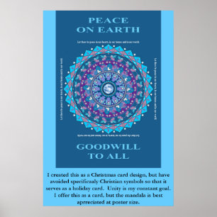 AFFICHES MANDALA DE PAIX DE VACANCES
