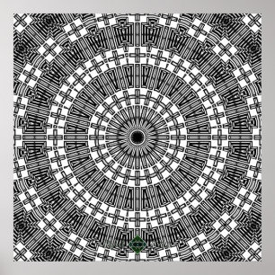 Affiches Mandala de réflexion inversé
