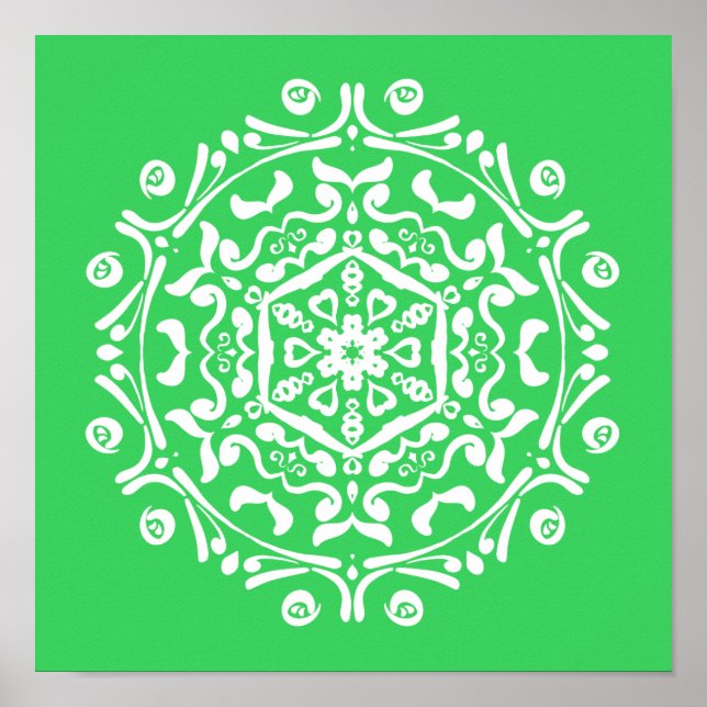 Affiches Mandala du printemps (Devant)