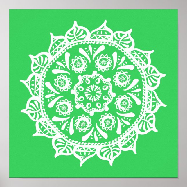 Affiches Mandala du printemps (Devant)