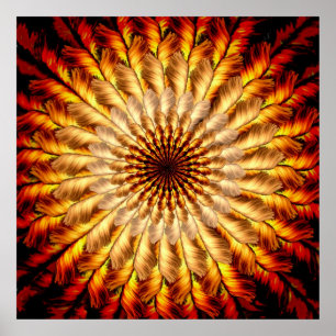 Affiches Mandala fait varier le pas de Sun