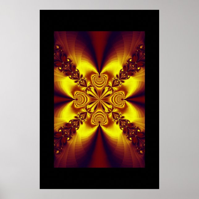 Affiches Mandala fractal 6 (Devant)