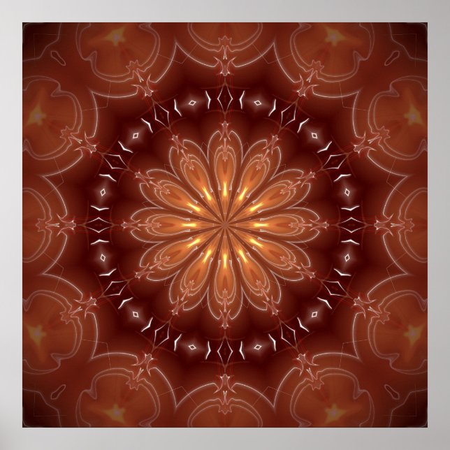 Affiches Mandala Indian Power 2 (Devant)
