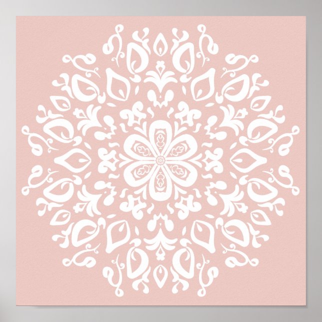 Affiches Mandala Mallow (Devant)
