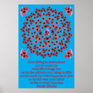 AFFICHES MANDALA ROSE 1 DE CLOCHES D'ARBRE