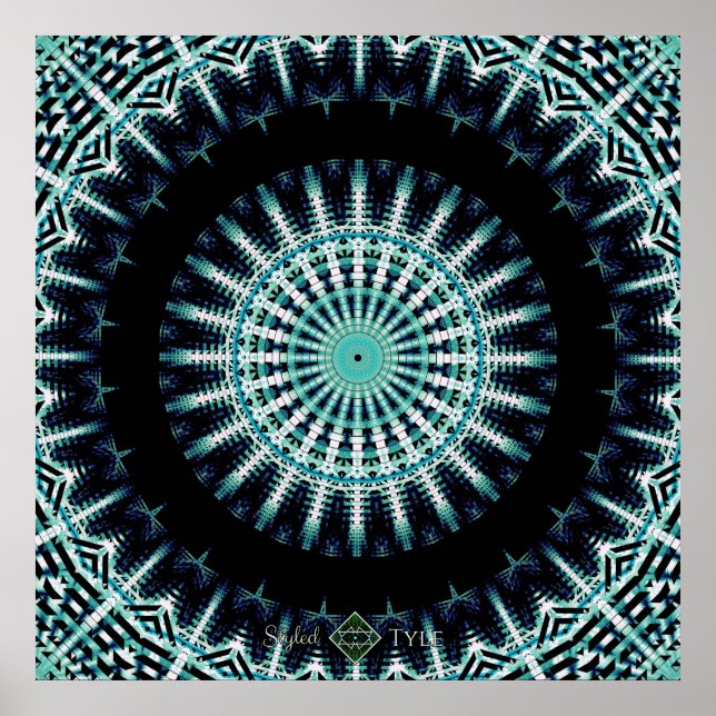 Affiches Mandala Spectrum Soundwave (Devant)