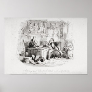 Affiches Mandataire et client, courage et impatience