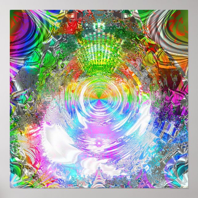 Affiches Mandelbrot 1c métallique (Devant)