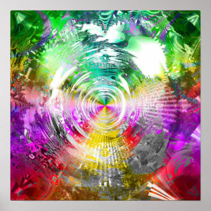 Affiches Mandelbrot métallique 3c