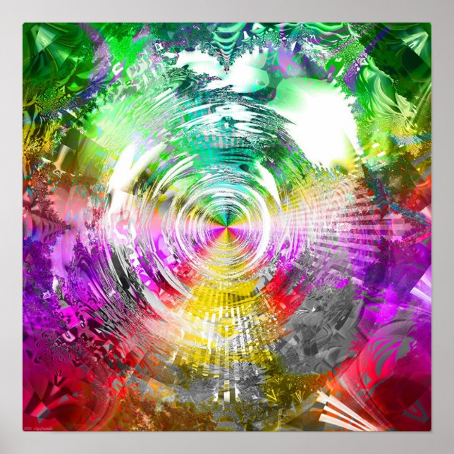 Affiches Mandelbrot métallique 3c (Devant)