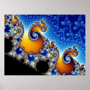 Affiches Mandelbrot Set Fractal Shape