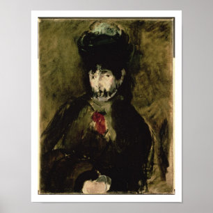 Affiches Manet Berthe Morisot portant un voile, 1872