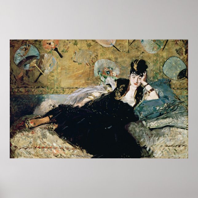 Affiches Manet | La Dame aux fans (Devant)