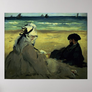 Affiches Manet On the Beach, 1873