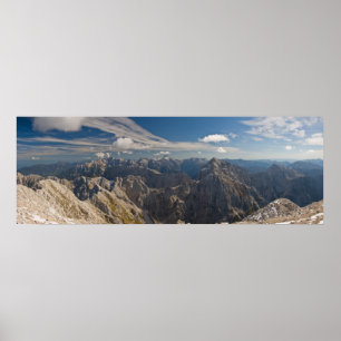 Affiches Mangart to Triglav National Park Slovenia panorama