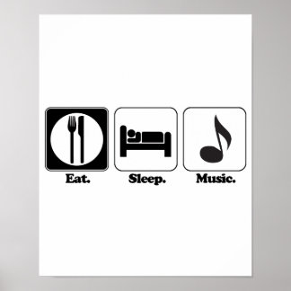 Affiches manger de la musique