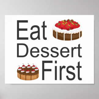Affiches Manger Dessert Premier