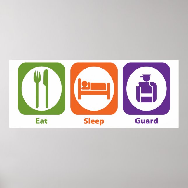 Affiches Manger Sleep Guard (Devant)