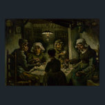 Affiches Mangeurs de pommes de terre par Vincent Van Gogh<br><div class="desc">Les mangeurs de pommes de terre de Vincent Van Gogh, huile sur toile 1885, est un tableau d'une famille de paysans hollandais rassemblés autour de leur table à dîner, mangeant des pommes de terre et versant du café sous une lampe à huile dans leur modeste chalet. Potato Eaters a été...</div>