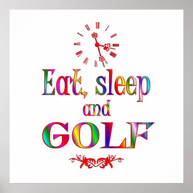 Affiches Mangez, dormez et golf (Devant)
