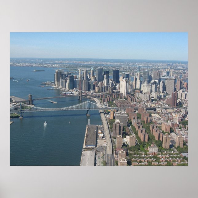 Affiches Manhattan inférieur de East River (Devant)