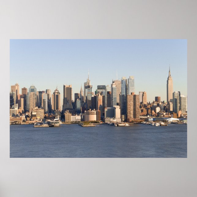 Affiches Manhattan sur l'Hudson (Devant)