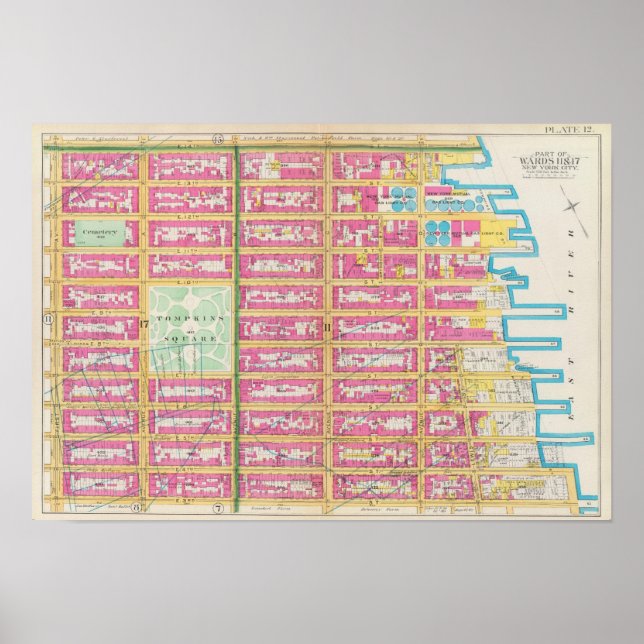 Affiches Manhatten, New York 2 (Devant)