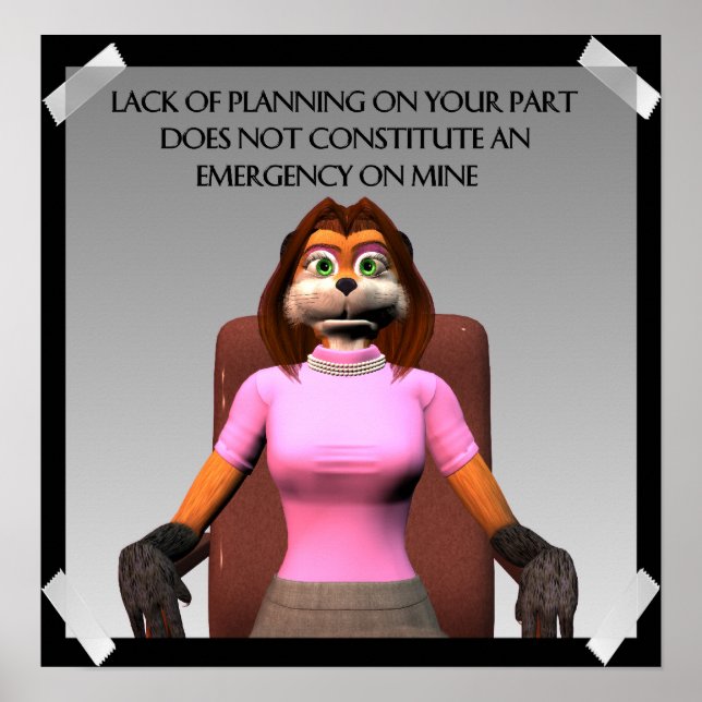 Affiches Manque d'affiche de planification (Devant)