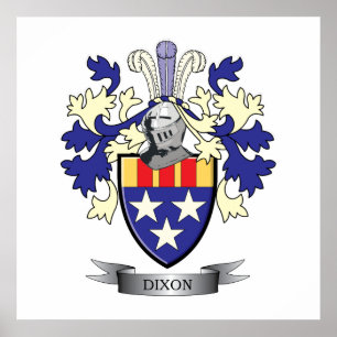 Affiches Manteau de crête de famille de Dixon des bras