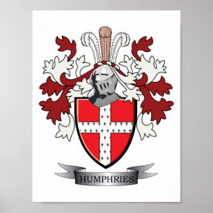 Affiches Manteau de crête de famille de Humphries des bras