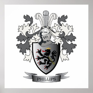 Affiches Manteau de crête de famille de Phillips des bras