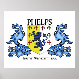 Affiches Manteau de famille de Phelps des bras