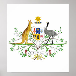 Affiches Manteau de l'Australie des bras