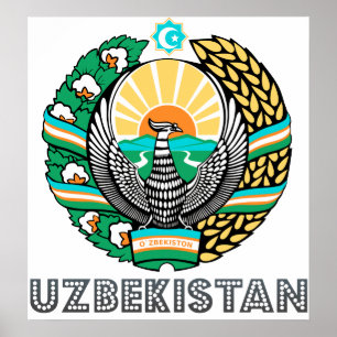Affiches Manteau de l'Ouzbékistan des bras