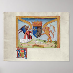 Affiches Manteau des bras d'Anne de la Bretagne 1515