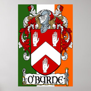 Affiches Manteau d'O'Byrne de copie irlandaise de drapeau