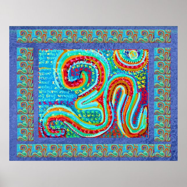 Affiches MANTRA : Om 108 fois Saint Arrière - plan (Devant)