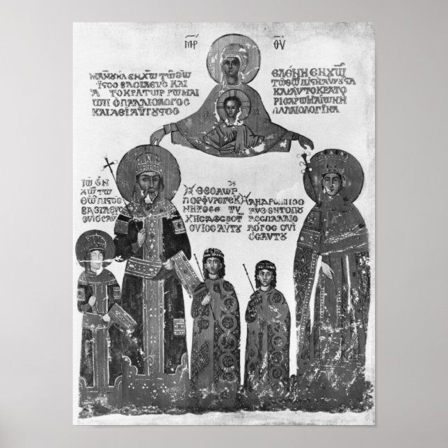 Affiches Manuel Palaeologus protégé par la Vierge Marie (Devant)