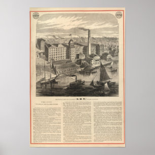 Affiches Manufactory of Clark's ONT Spool Cotton