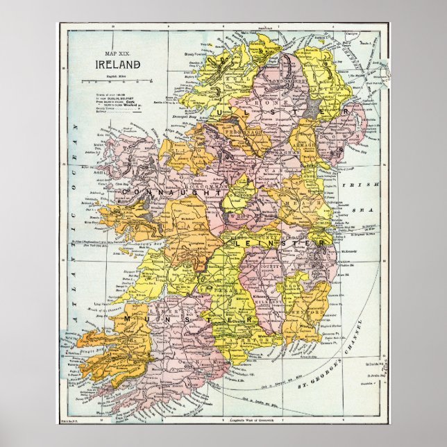 Affiches MAP : IRLANDE, c1890 (Devant)